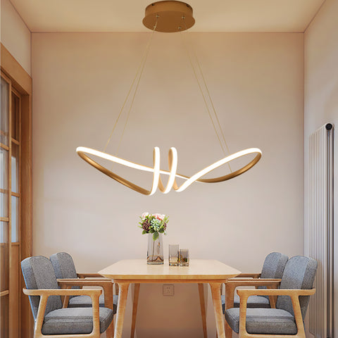 Gold Painted Led Pendant Lights