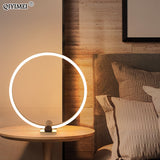 Modern White Coffee LED Table Lamp