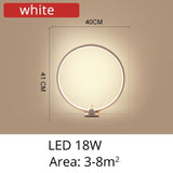 Modern White Coffee LED Table Lamp