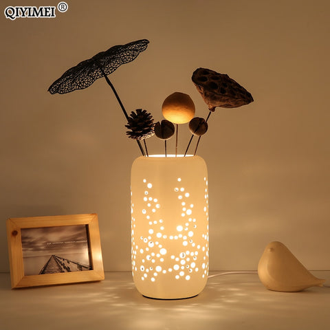 LED Desk Lamp With fake flower style light